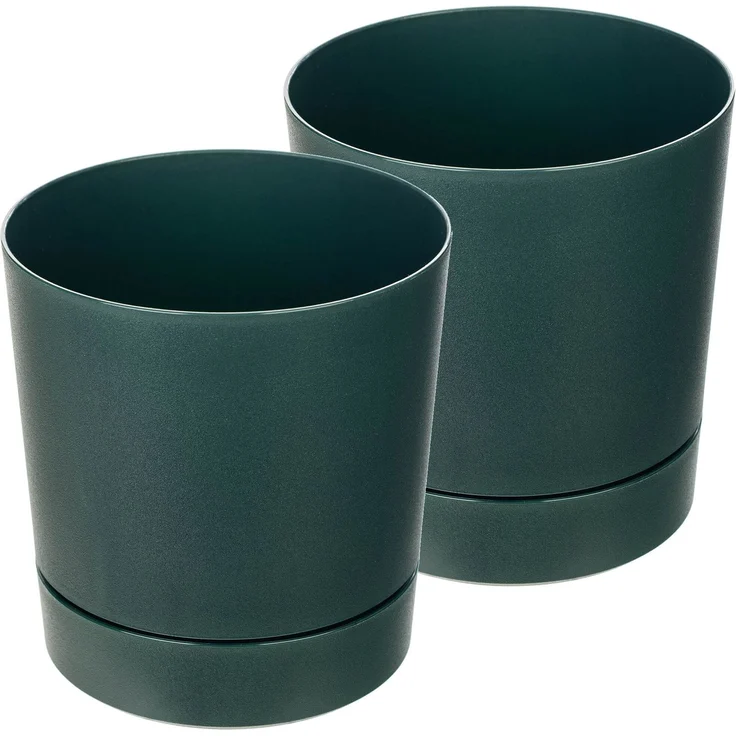 KADAX Topf mit Untersetzer AURA 145 Avocado 2er-Pack – Bild 3