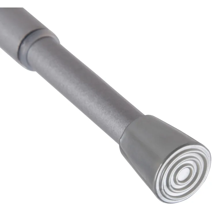 Verstellbare Vorhangstange - Spannstange zum Klemmen Silber Ø10/13 mm 120-210 cm