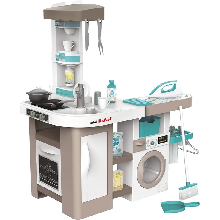 Smoby 'Tefal Studio Küche mit Waschmaschine', Spielküche, inkl. 36 Zubehörteile, 87 x 64 x 100 cm (LxBxH), ab 3 Jahren