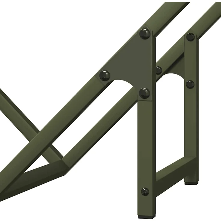 vidaXL Brennholzregal Olivgrün 50x25x50 cm Kaltgewalzter Stahl 864278 – Bild 8