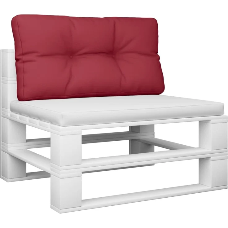 vidaXL Palettenkissen Weinrot 70 x 40 x 12 cm Stoff – Bild 2