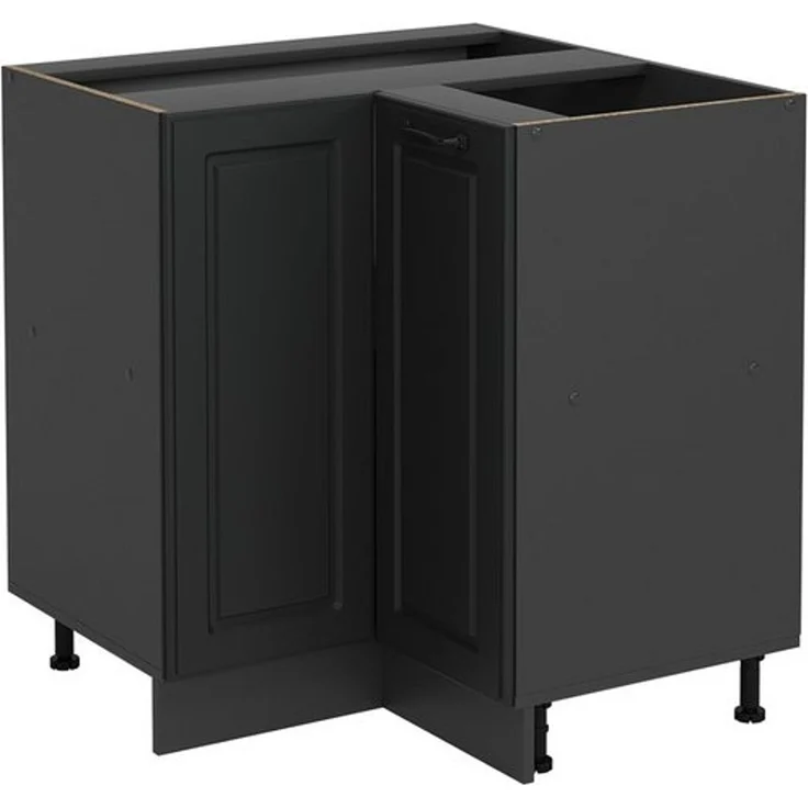 Eckunterschrank R-Line Anthrazit Landhaus 75.6 cm ohne Arbeitsplatte Vicco – Bild 4