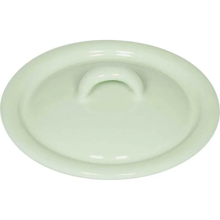 Riess Deckel Emaille Pastell Nilgrün 11cm