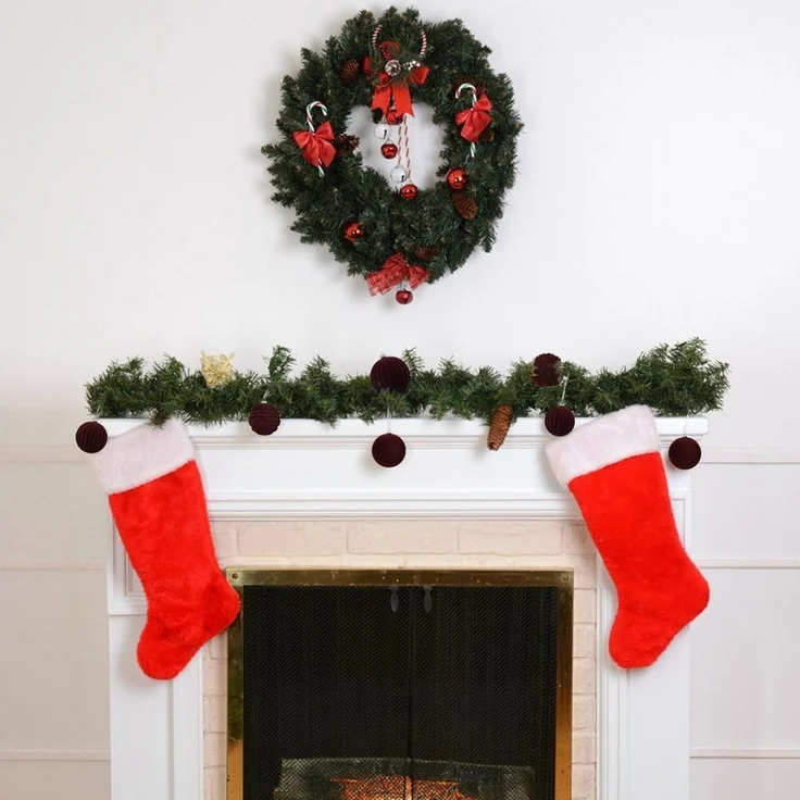 Bomiclss Weihnachtsbaumkugel Weihnachtskugeln, 12 Stücke Weihnachtskugeln Samt Set (12 St), Christbaumkugeln Set, Weihnachtsdeko Innen Aussen – Bild 2