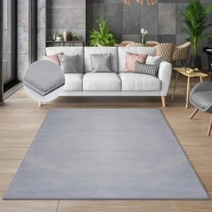 the carpet Teppich Cosy, rechteckig, Höhe: 11 mm, Wohnzimmer Teppich Fell-Optik waschbar elegant – Bild 4