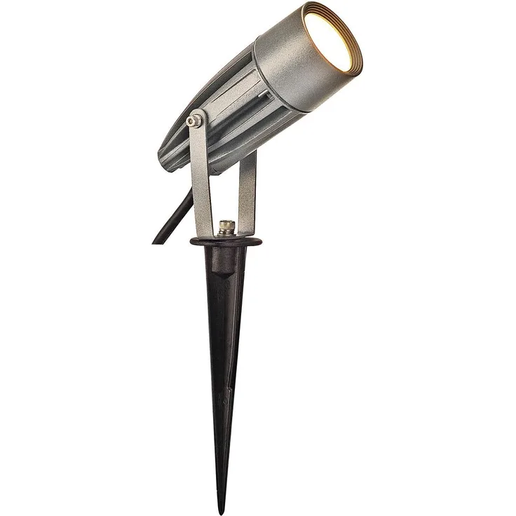 SLV SYNA Outdoor Spiessleuchte, LED, 3000K, silber-grau, 230V, 8,6W - Leuchtenserien (Outdoor)