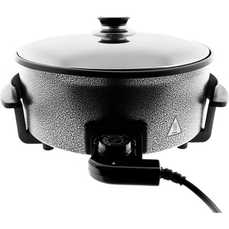 Mulex Elektrische Pizzapfanne Pizza Pan Pfanne 1500W Multifunktionspfanne Grillpfanne Antihaft – Bild 1