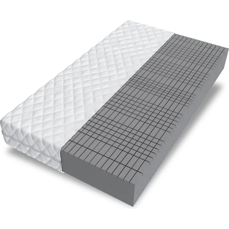 FDM 'Pearl' Kaltschaummatratze, 7-Liegezonen, Öko-Tex Allergikergeeignet, Bezug Waschbar, HR-Schaum, Höhe 16 cm, 180x200 cm H3/H4