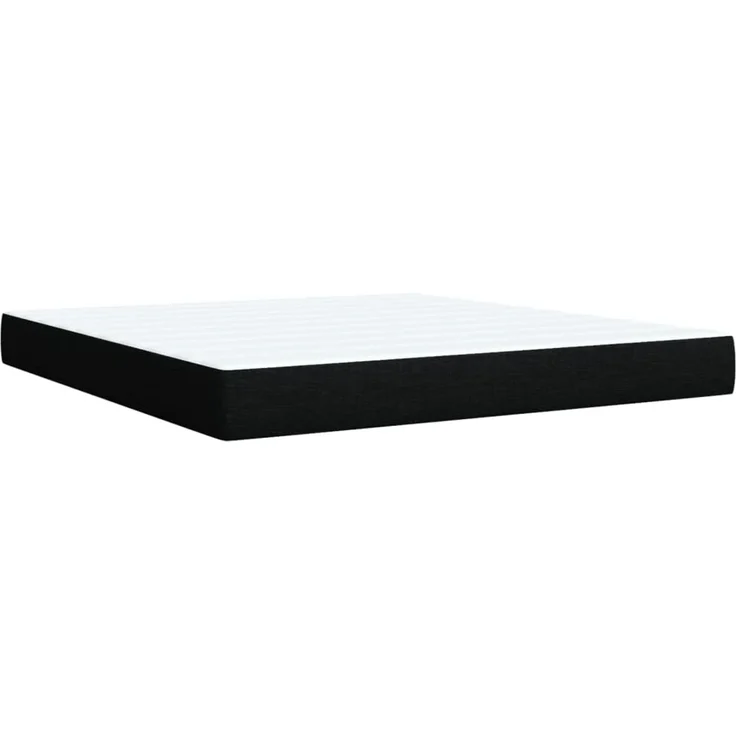vidaXL Boxspringbett mit Matratze Schwarz 180x200 cm Stoff 3289075 – Bild 10