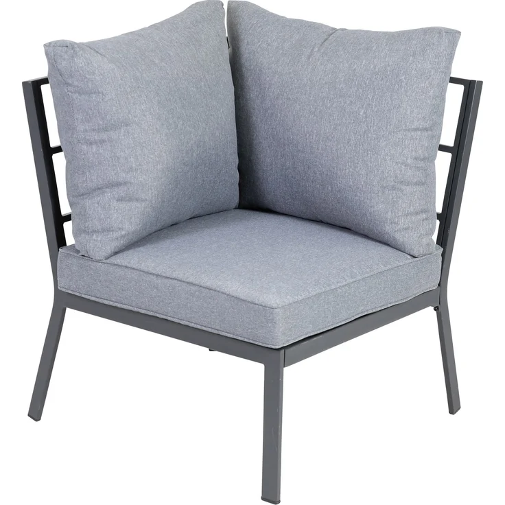 greemotion Lounge-Set Amsterdam 2-teilig, Stahl, anthrazit, Platz für 5 Personen, Gartenmöbel-Set, Loungemöbel-Set – Bild 5
