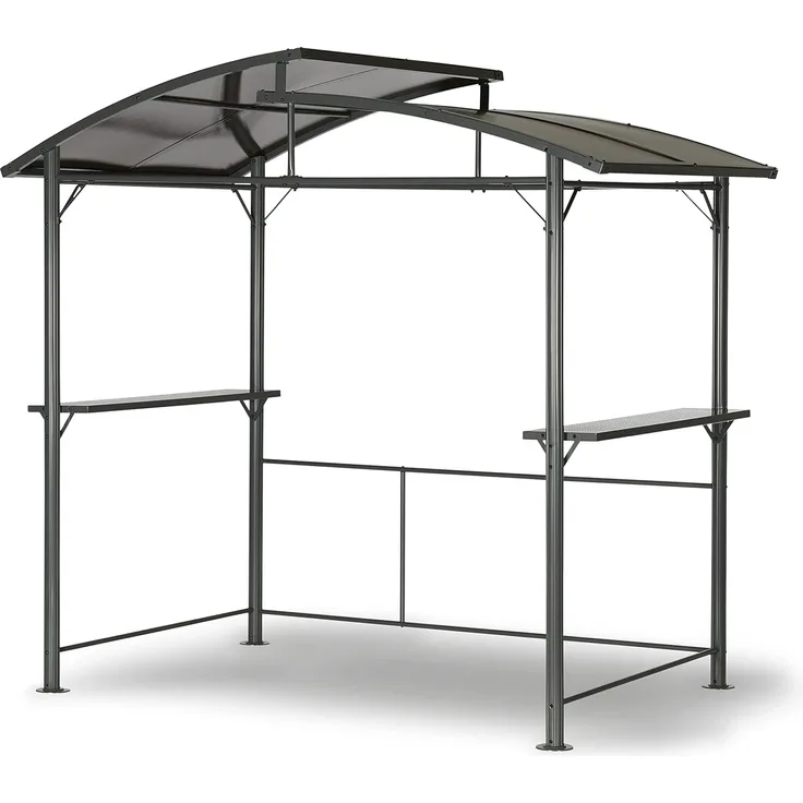 Leco Profi-Grillpavillon, Aluminium / Polycarbonat anthrazit, 150 x 245 x 234