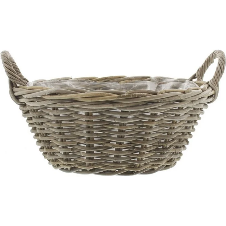 Pflanzschale Rattan groß Pflanzschale Pflanzkorb Blumentopf Pflanztopf Übertopf – Bild 3