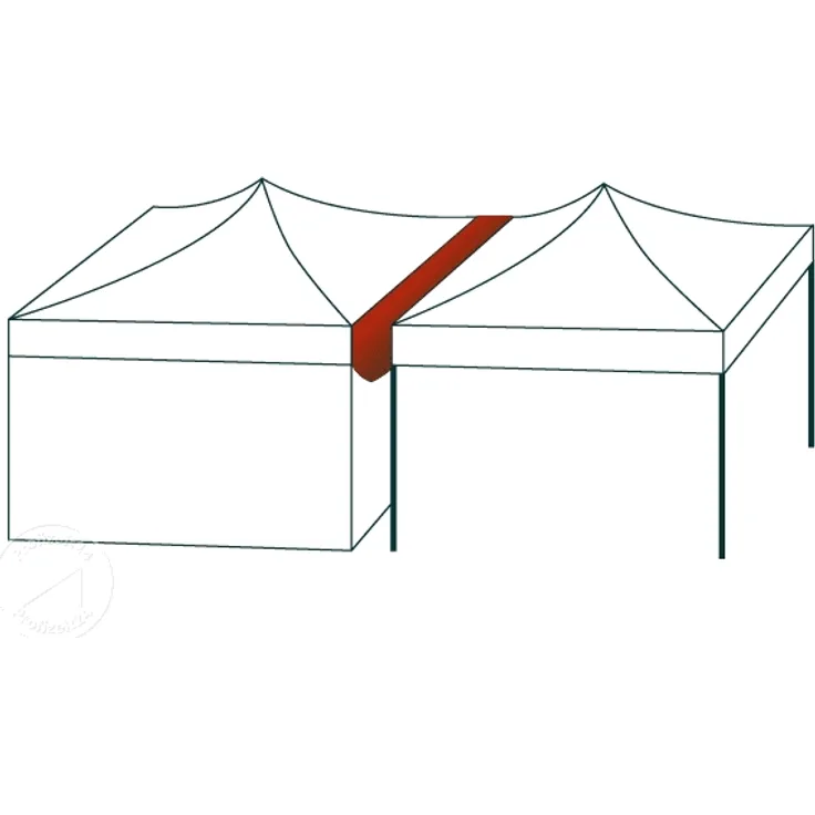 4m Regenrinne für Faltpavillons PREMIUM und PROFESSIONAL, PVC-beschichtet, weiß