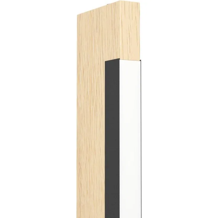 Eglo 99296 LED Stehleuchte CAMACHO schwarz, braun H:126cm mit Touchdimmer dimmbar 3000K