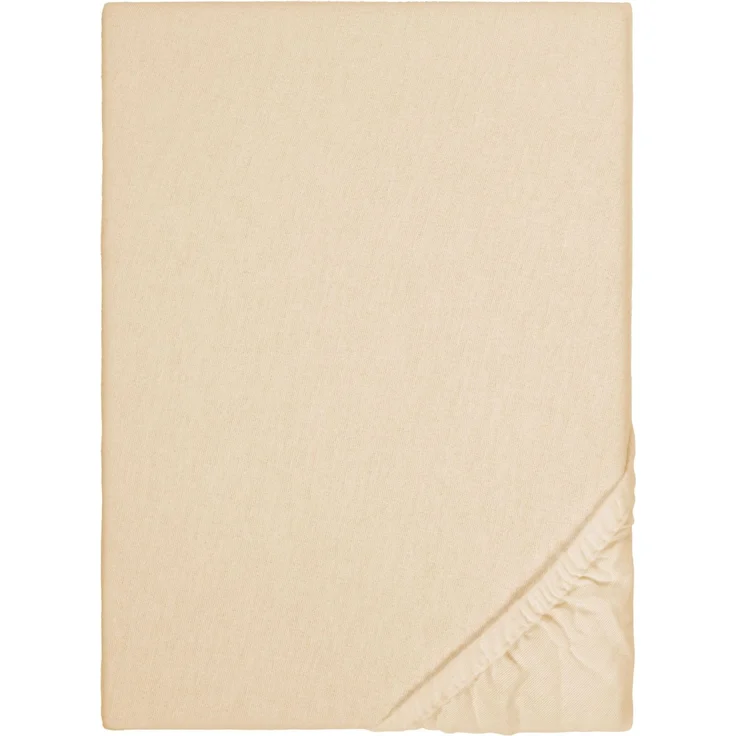 biberna Feinbiber-Spannbetttuch 0002744, beige, 1x 140x200 cm - 160x200 cm – Bild 5