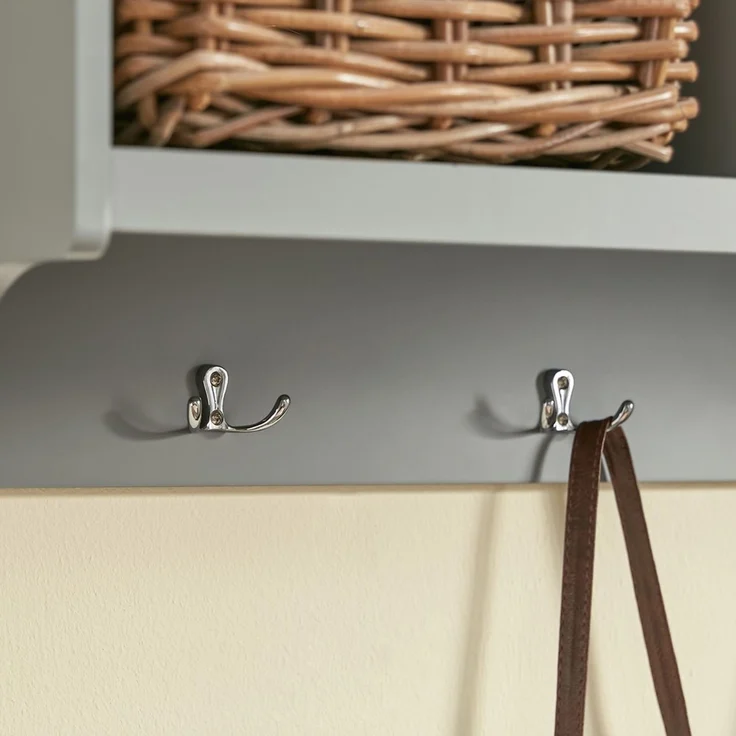 SoBuy FHK28-HG Wandgarderobe, MDF, Lackiert, Grau, 100 x 35 x 25 cm – Bild 9