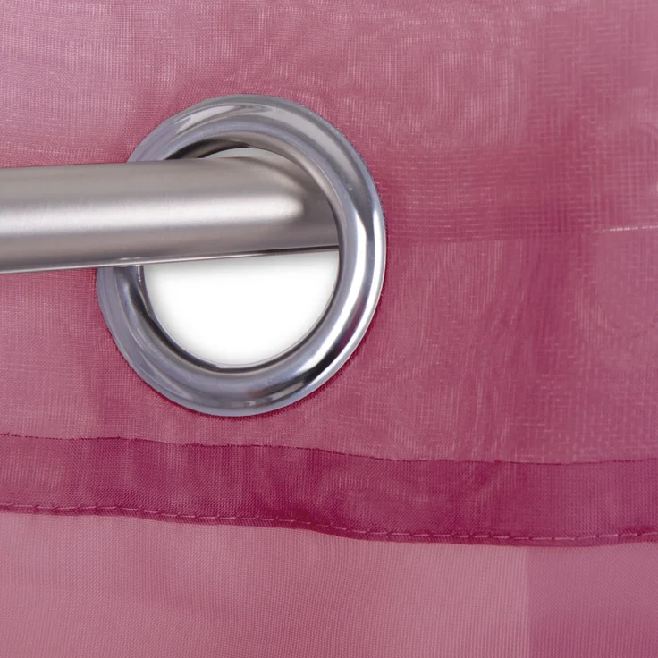Bestlivings Transparente Gardine in der Farbe Beere, mit Ösen 2er Pack (B140 x L145), viele Varianten erhältlich – Bild 2