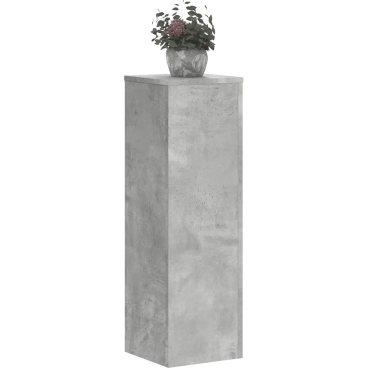 vidaXL Pflanzenständer 2 Stk. Betongrau 25x25x80 cm Holzwerkstoff 852945 – Bild 2