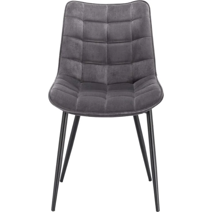 WOLTU Esszimmerstühle 2er Set, für Wohnzimmer Küche Esszimmer, Küchenstühle gepolstert mit Rückenlehne, Sitzfläche aus Samt, mit Metallbeinen, bis 150 kg belastbar, Dunkelgrau – Bild 5