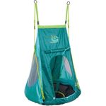Hudora 'Pirate' Nestschaukel mit Zelt, Polyester blau, Ø 90 x H 108 cm