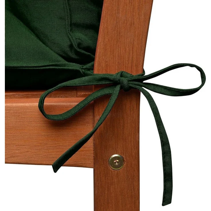 Beautissu Polsterauflage 2X Bequeme Liegenauflage Deckchair, 200x50x8 cm, Grün, Gartenliege Auflage mit Schaumflockenfüllung – Polster für Liegestuhl – Bild 2
