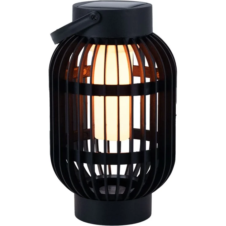 LED Solar Tischlampe, 2in1 Flammeneffekt, Erdspieß, H 72,5cm – Bild 4
