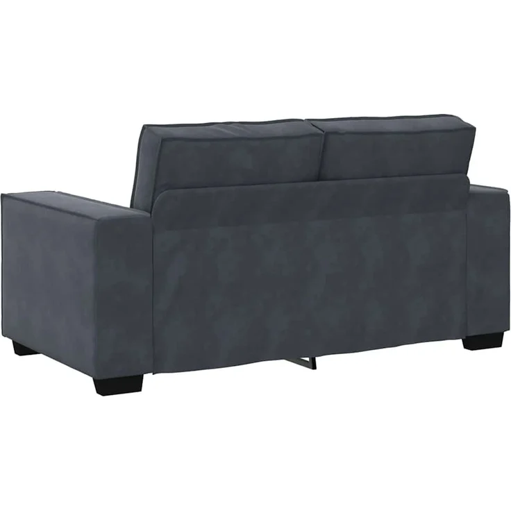 vidaXL 2-Sitzer-Sofa Dunkelgrau 160x78x84 cm Samt 4105011 – Bild 5