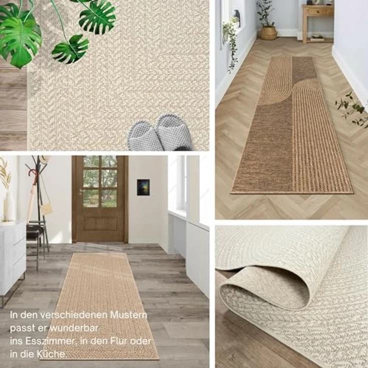 the carpet Outdoorteppich Kansas, rechteckig, Höhe: 10 mm, moderner robuster In und Outdoor Teppich Jute Look – Bild 5