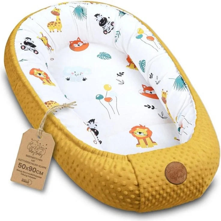 Totsy Baby Kuschelnest Warmes Nestchen Baby 90x50 cm - Kuschelnest Neugeborene Nestchen – Bild 4