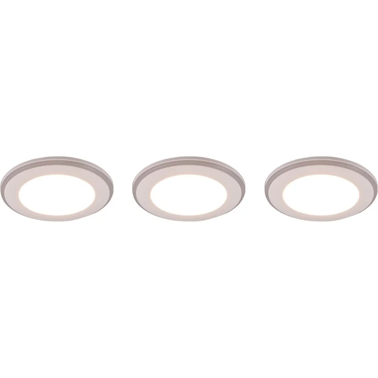 3er SET LED Einbaustrahler ARGUS Weiß mit Fernbedienung dimmbar & RGBW, Ø 8cm – Bild 2
