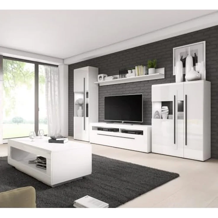 Lomadox Wohnwand TURDA-83, (5-St), moderner Stil inkl. LED Beleuchtung und Couchtisch – Bild 1