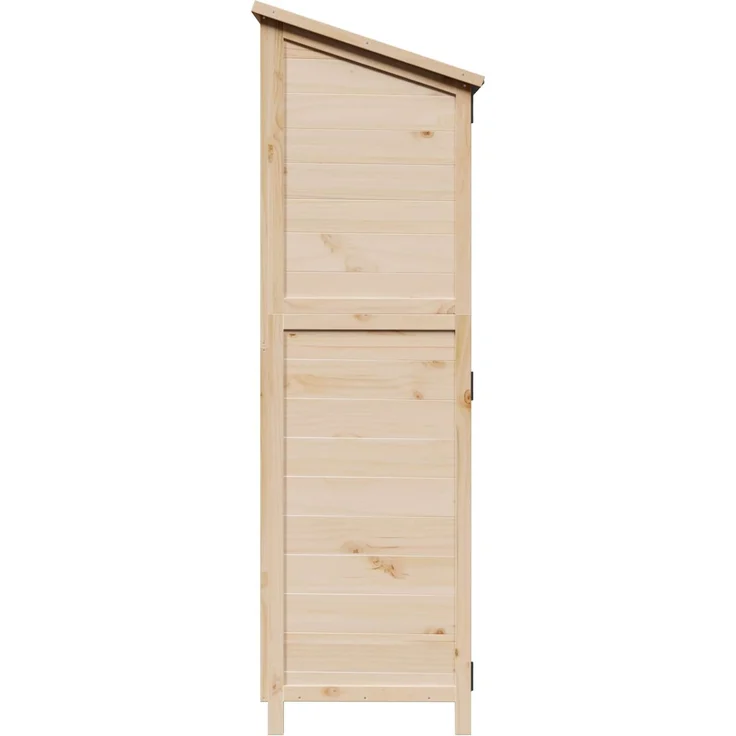 vidaXL Gartenschuppen Natur 59,5 x 56 x 176,5 cm Massivholz aus Fichte 42033444 – Bild 5