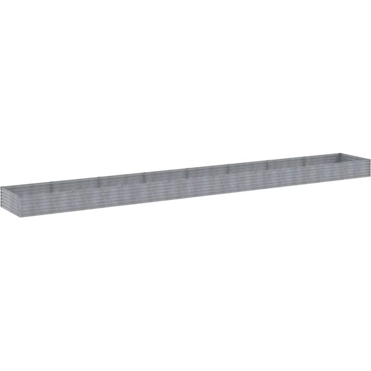 DELUKE® Hochbeet aus Cortenstahl AKSEL unten offen Hochbeet Metall Pflanzenbeet Metall Gartenbeet Blumenbeet Beet hoch Frühbeet für Garten Gemüsebeet, 770x100x36cm – Bild 5