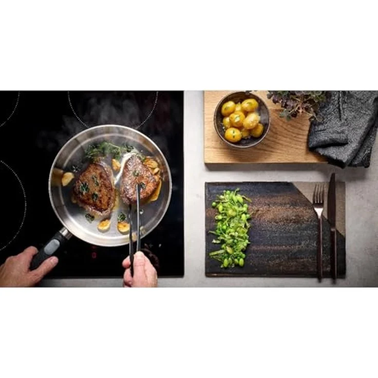 Woll Logic Steel Steel-Wok, Ø 30 cm, 10 cm hoch abnehmbarer Stiel – Bild 4