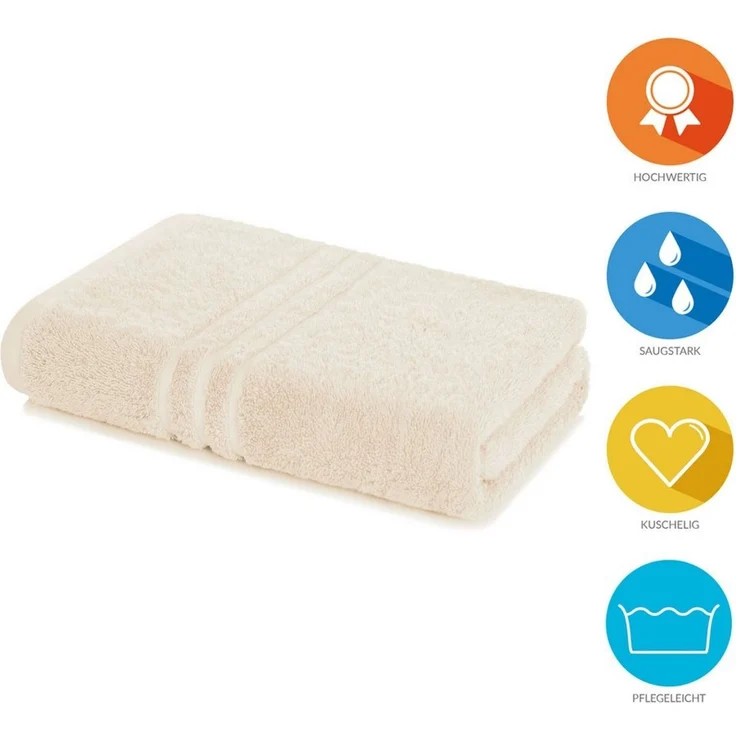 Lavea Badetuch Duschtuch 100x150 cm Elena Frottee Duschhandtuch, 100% Baumwolle, 500 g/m² Frottier, weich & saugstark, pflegeleicht – Bild 2