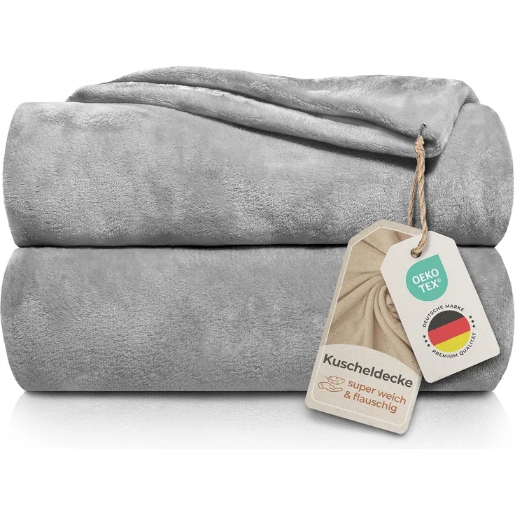 Wohndecke Kuscheldecke super weich & flauschig – warme Fleecedecke, Gräfenstayn, warme Wolldecke, Sofadecke & Tagesdecke - Überwurf Sofa, Couch – Bild 1