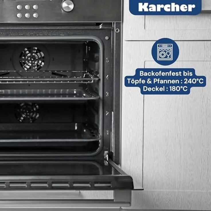Kopf Topf-Set Josie, Edelstahl (14-tlg), Induktionstöpfe mit Schüttrand, Literskala und Glasdeckel – Bild 5