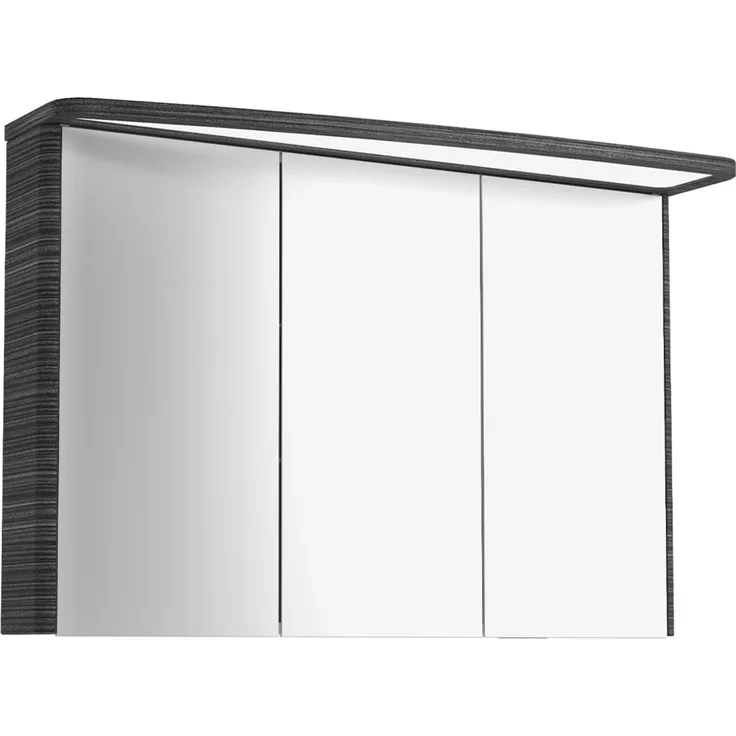 Lanzet CLASSICO Spiegelschrank 100 cm, Schwarz, links