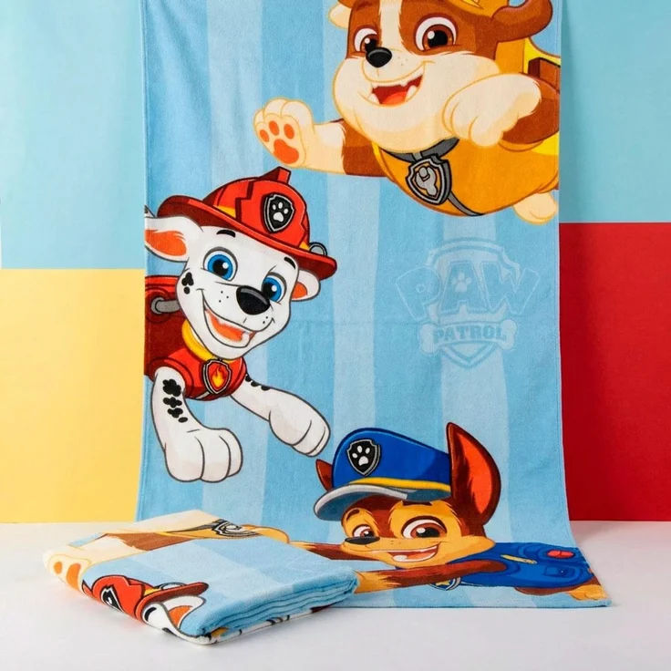 Paw Patrol Kinder Badetuch aus Polyester mit weicher Oberfläche 35x25 cm – Bild 2