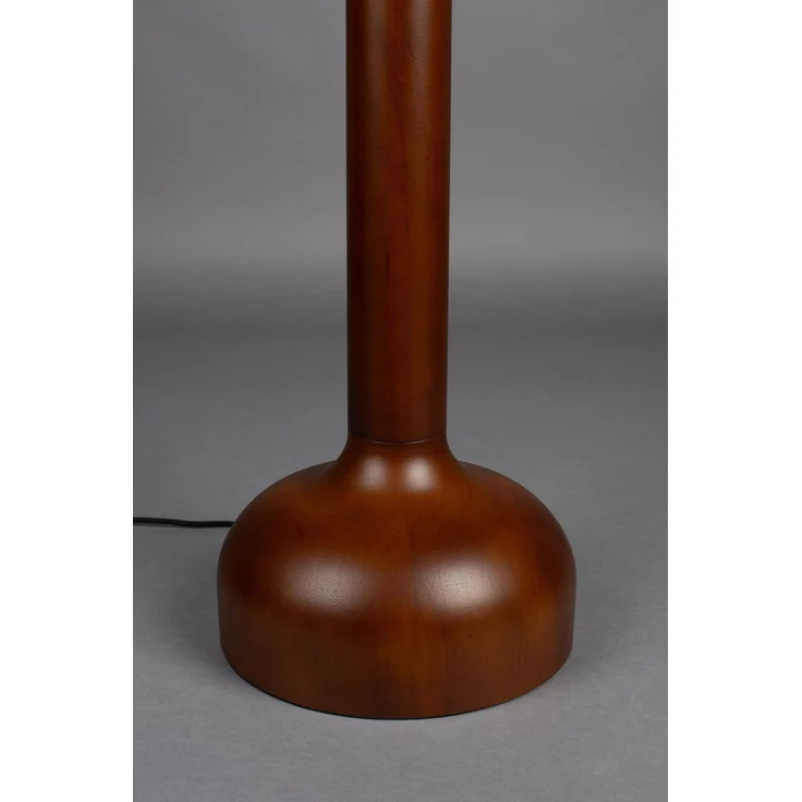 DutchBone Stehlampe Jones mit Gestell aus Gummibaumholz in Beige 35x35x140 cm – Bild 4