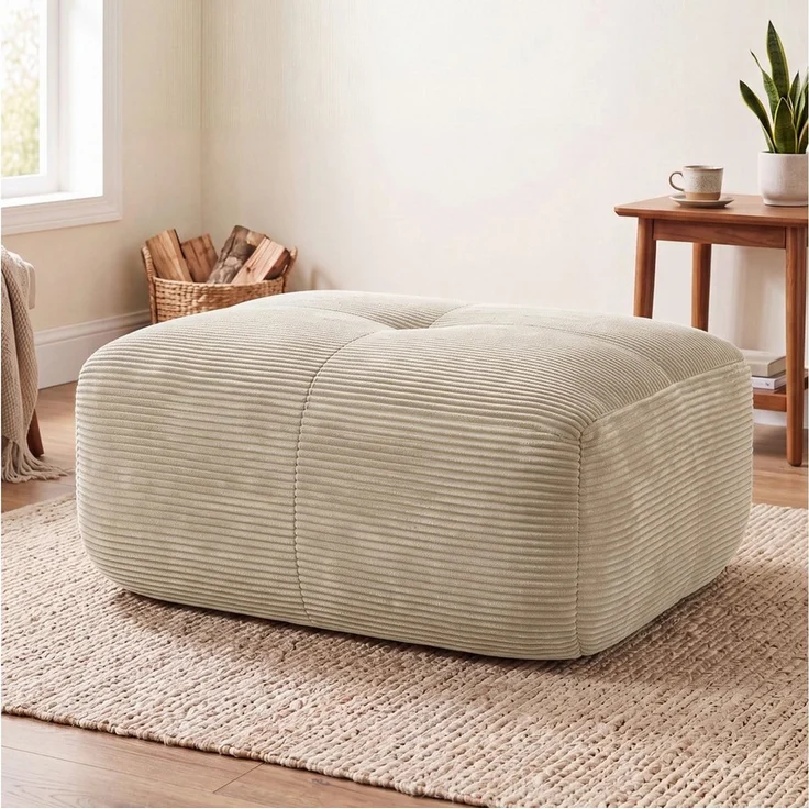 Odikalo 3-Sitzer Ecksofa modular kombinierbar Polstersofa, Modulares Ecksofa ohne Montage, ergonomisch und haustierfreundlich, aus Cordstoff mit extra-breiten Armlehnen, 32D hochelastische Polsterung für Wohnzimmer und Schlafzimmer, Green – Bild 1