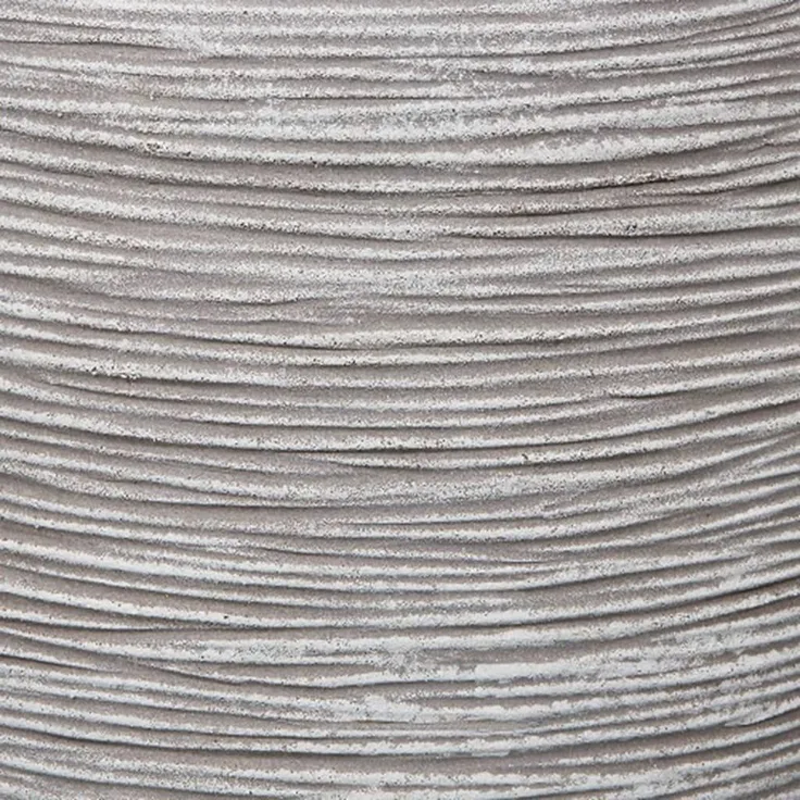 Capi Blumenkübel Nature Rib Kugel 40x32 cm Elfenbein KOFI270 424219