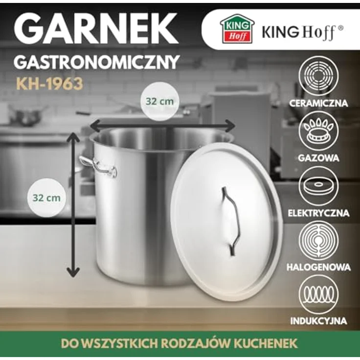 Kinghoff Kinghoff Gastronormtopf mit Deckel 25l KH1963 – Bild 6