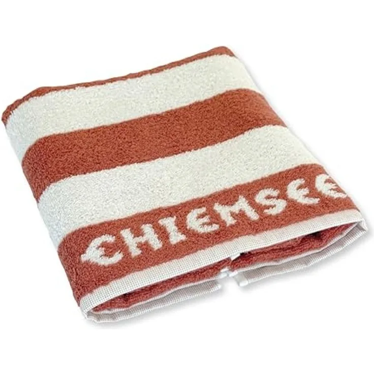 Chiemsee Handtücher 100% Baumwolle, Frottier, gestreift, Logo-Schriftzug