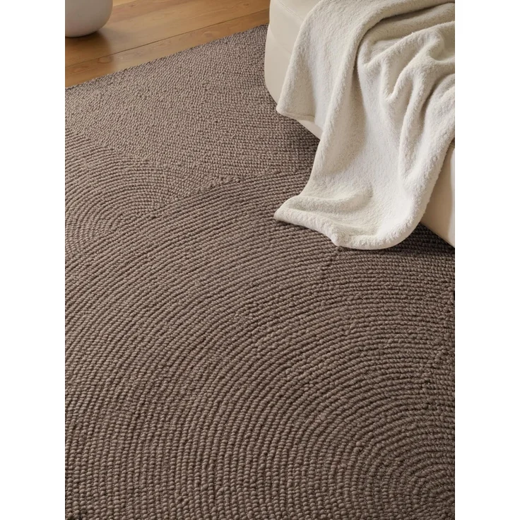 HANSE Home Wollteppich Calmio, auch als Läufer und in rund, rechteckig, Höhe: 18 mm, Handgetuftet, Wolle, Natur, Wohnzimmer, Schlafzimmer, Skandi, Hygge – Bild 5