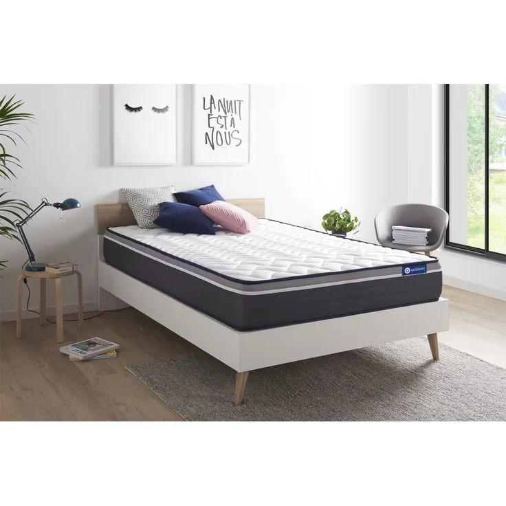 Actilatex plus matratze 200x200 cm, Latex und Memory-Schaum, Härtegrad 5, Höhe :26 cm, 7 Komfortzonen