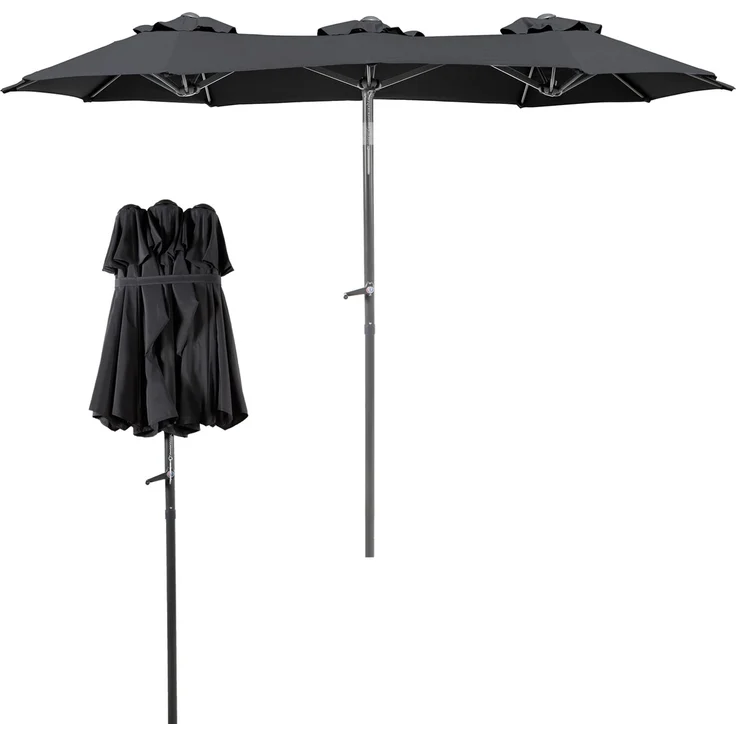 Doppel Sonnenschirm Balkonschirm Sonnenschirm knickbar