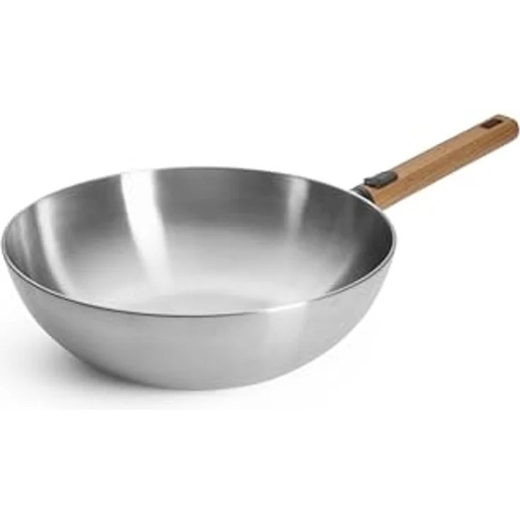 WOLL Wok Logic Steel, Edelstahl 18/10 (1-tlg), 5-Schicht-Aufbau – Bild 1