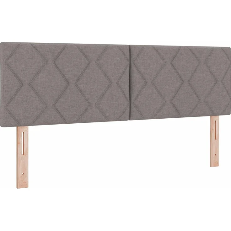 vidaXL Ottoman Bett mit Matratze mit Kopfteil Taupe 140 x 190 cm Stoff 3456410 – Bild 4