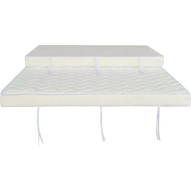 DREAMEA 'FERIA' Klappmatratze für Schlafsofa, Härtegrad 2, Polyester Weiß, 140 x 190 cm – Bild 3